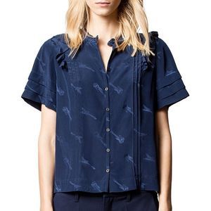 Zadig & Voltaire Navy Blue Blouse